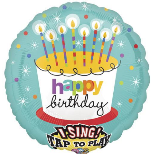 Happy Birthday Singing Balloon, 28"