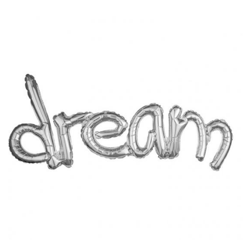 Dream Balloon, Silver, 37"