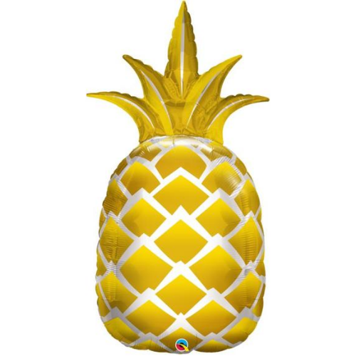 Golden Pineapple Balloon, 44"
