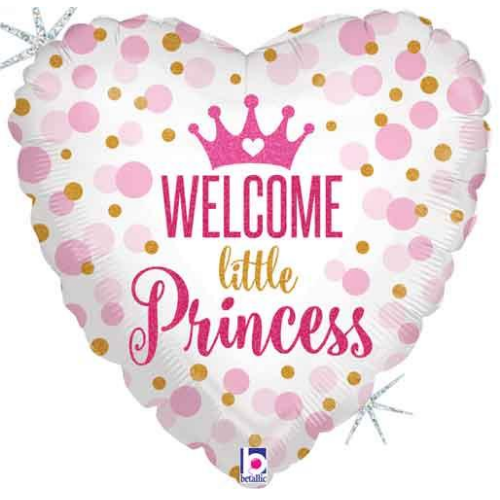 Welcome Little Princess Balloon, 18"