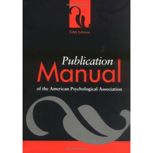 Publication Manual of the American Psychological Association, 5th Edition
