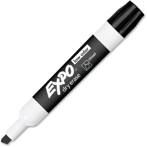 EXPO Dry Erase Marker, Black, Chisel Tip