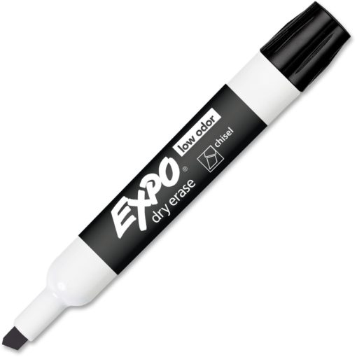 EXPO Dry Erase Marker, Black, Chisel Tip