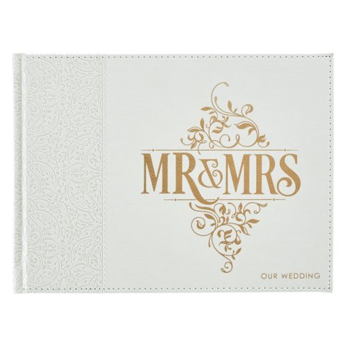 Mr & Mrs. Wedding Guest Registry Book