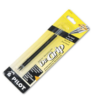 PILOT BRFS2 Dr. Grip Retractable Ball-Point Refill, Fine, Black