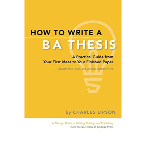 How to Write a BA Thesis