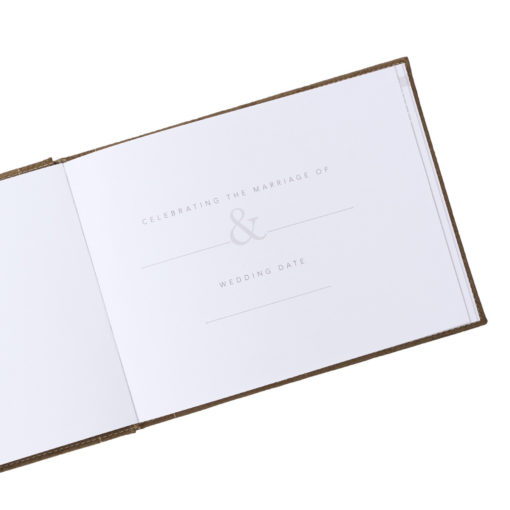Gold Silken "Our Wedding" Guest Registry Book - Image 2