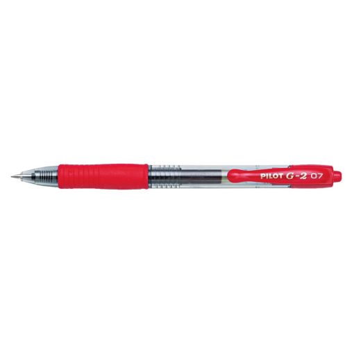 Pilot G2-7 Gel Retractable Gel Rollerball Pen, Fine Point, Red