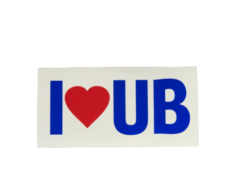 UB Bumper Sticker, I Love UB