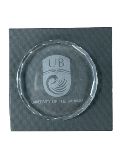 UB Crystal Paperweight