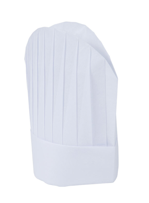 8.5" Oval Chef Toque, White