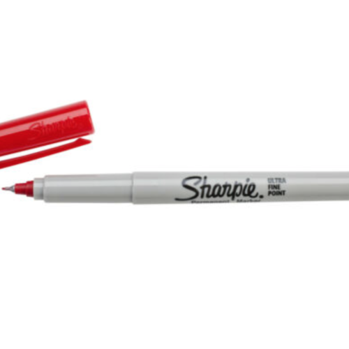 Sharpie Ultra Fine Point Permanent Marker, Red