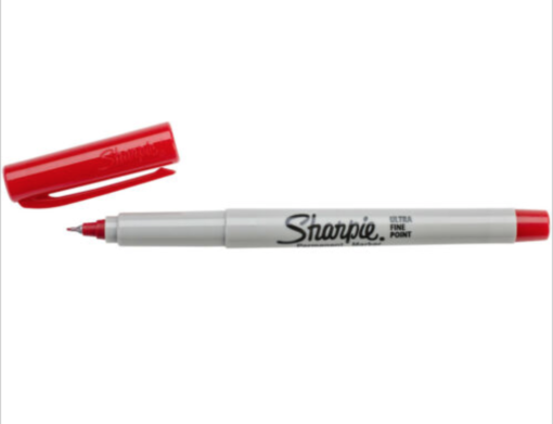 Sharpie Ultra Fine Point Permanent Marker, Red
