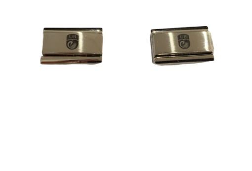 UB Logo Cufflink Set, Silver
