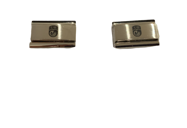 UB Logo Cufflink Set, Silver