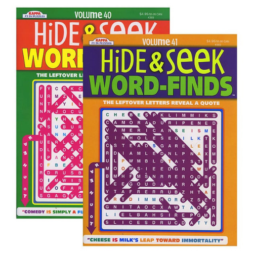 Hide & Seek Word Finds Puzzle Book