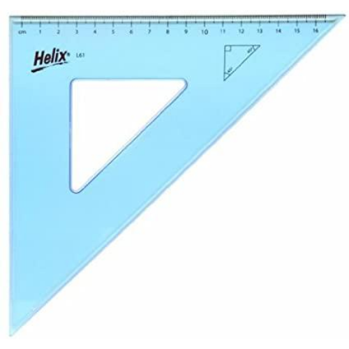 Helix Set Square, 31cm, 45 Degrees