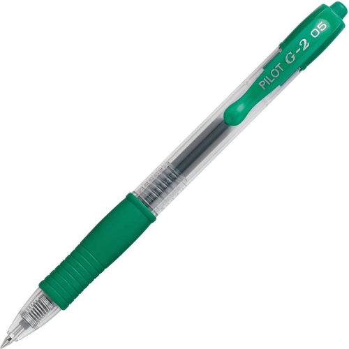 Pilot G2-5 Gel Pen, Extra Fine, Green