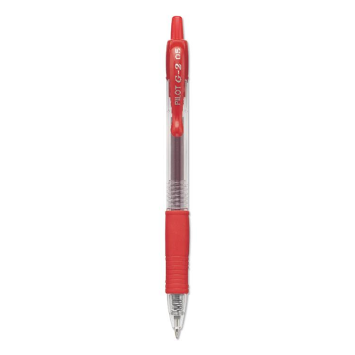 Pilot G2-5 Gel Pen, Extra Fine Tip, Red