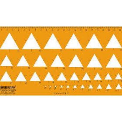 Helix Metric Triangles Template Stencil