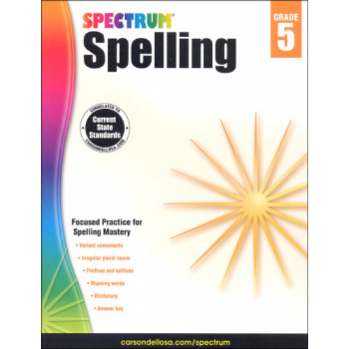 Spectrum Spelling, Grade 5