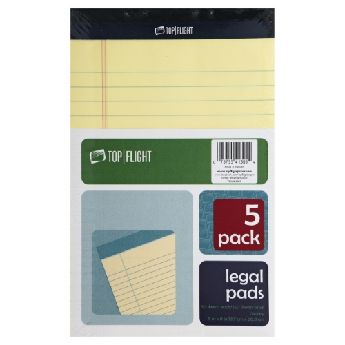 Legal Pads 5"x 8"