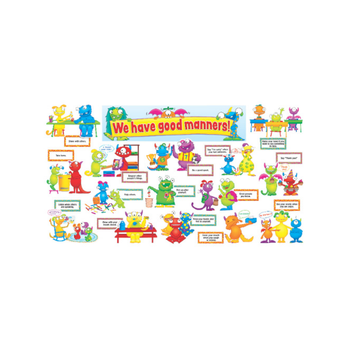 Mini Bulletin Board: Good Manners Monsters