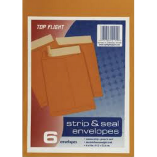 Strip & Seal Envelopes 6"x 9"