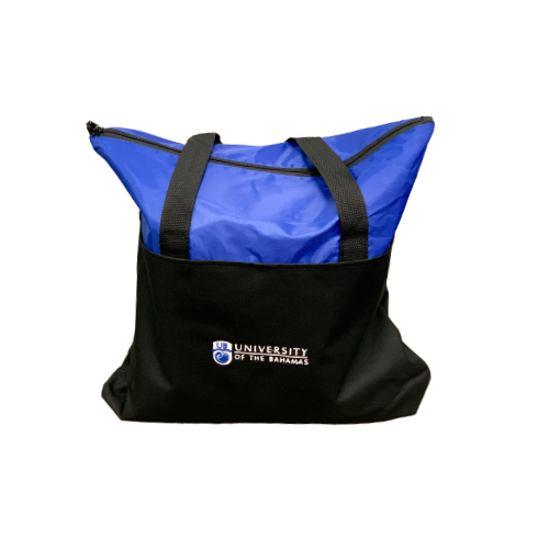 UB Logo Tote Bag, Royal Blue and Black