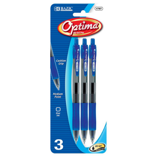 Optima Blue Oil-Gel Retractable Pen