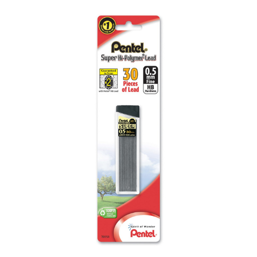 Pentel Lead Refill, 0.5 Fine