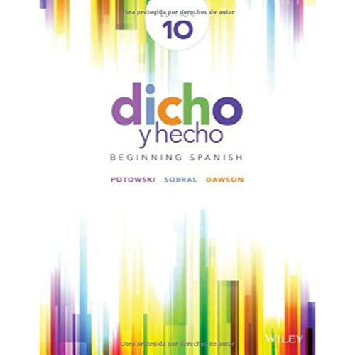 Dicho y hecho: Beginning Spanish