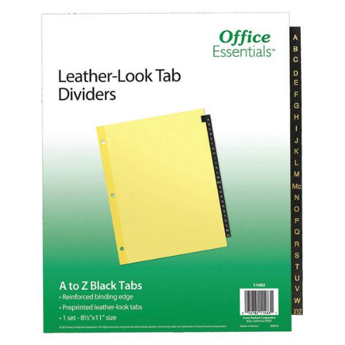 File Tab Dividers