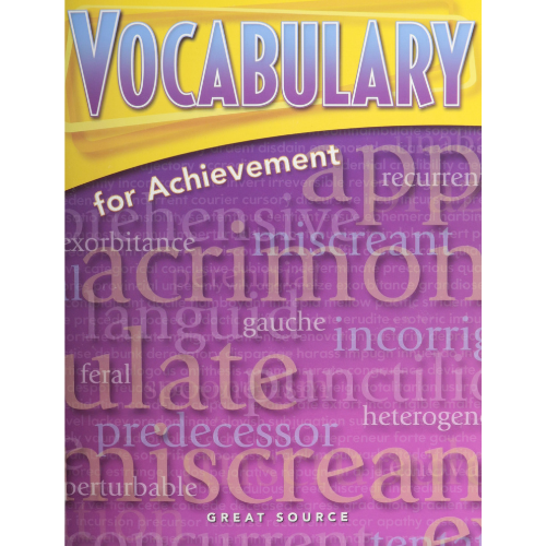 Vocabulary for Achievement 4 C