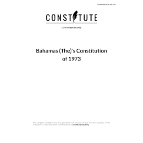 Constitute Bahamas (The)'s Constitution of 1973