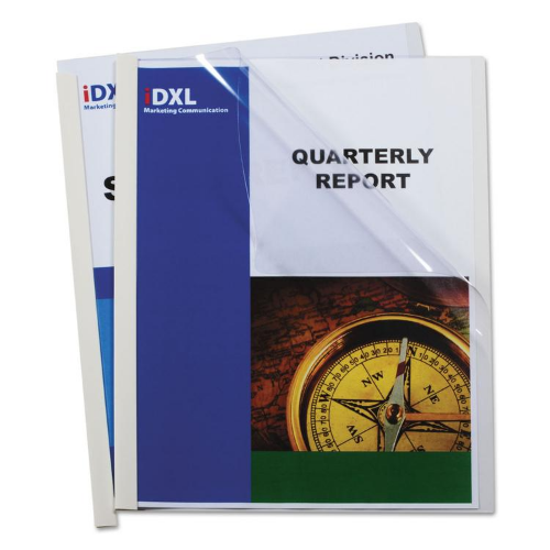 Vinyl Report Cover with Binding Bar
