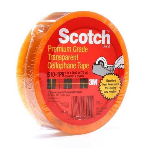 Cello Tape 1"x 72 yd