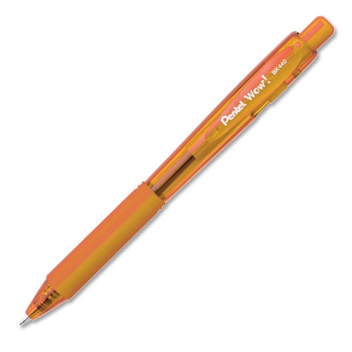 Pentel Wow Ballpoint Pen, Medium Tip, Orange