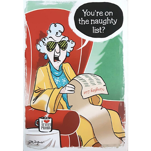 You're on the Naughty list?