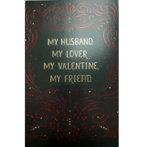 My Husband, My Lover, My Valentine, My Friend.