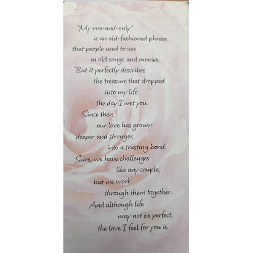 "My One and Only"