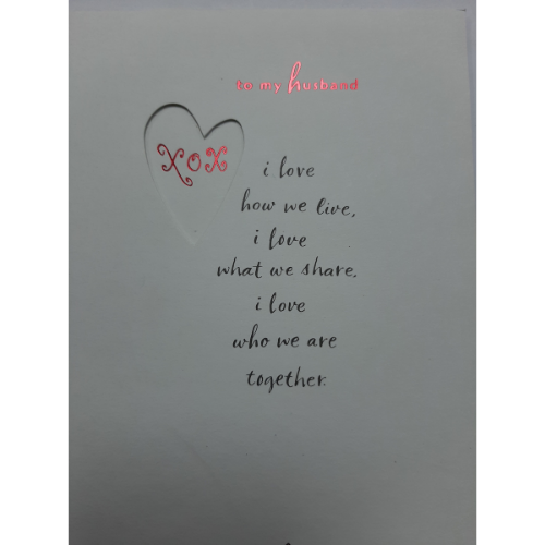 XOXO To My Husband