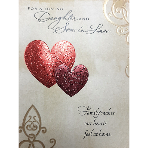 For A loving Daughter and Son in law