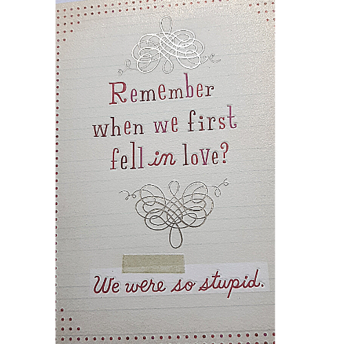 Remember When We First Fell In Love?