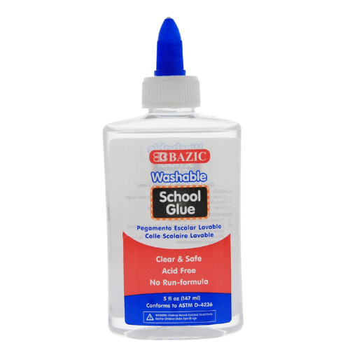 Washable Clear School Glue, 5oz
