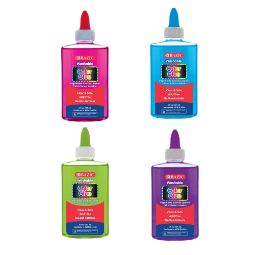 Washable Clear Color School Glue, 5oz