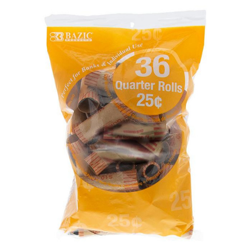 Coin Wrappers, Quarters (36/Pack)