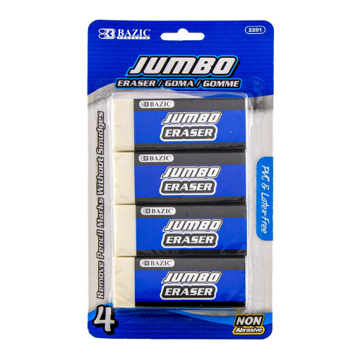 Jumbo Eraser (4/Pack)