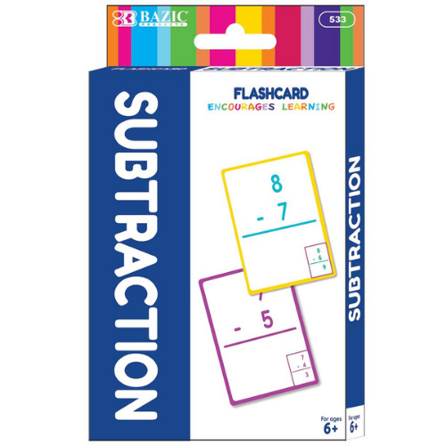 Flash Cards, Subtraction (36/Pack)