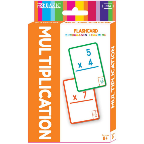 Flash Cards, Multiplication (36/Pack)